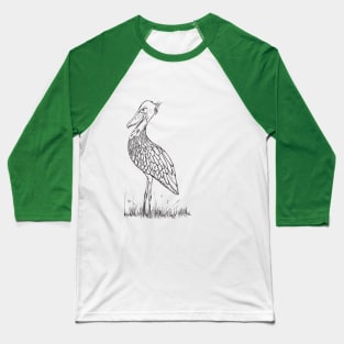 Shoebill ( right side) Baseball T-Shirt